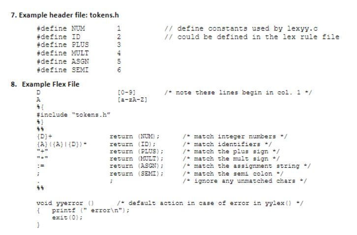 Add other keywords here AND DELETE THIS COMMENT! */ {A}+ return (ID);