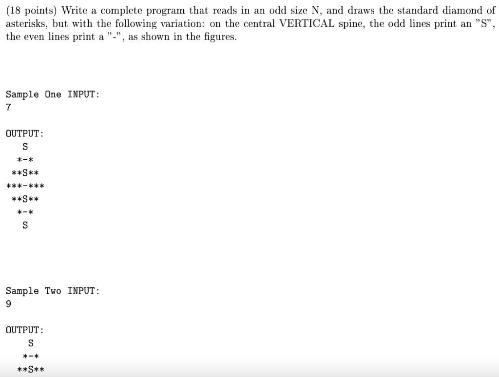Please help me write this program in codeblock C, thank you: (18