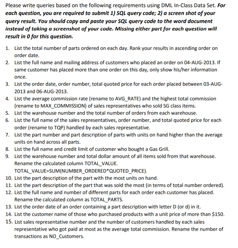 Please solve this for me. Thanks SQL SCRIPTS create table sales_rep (