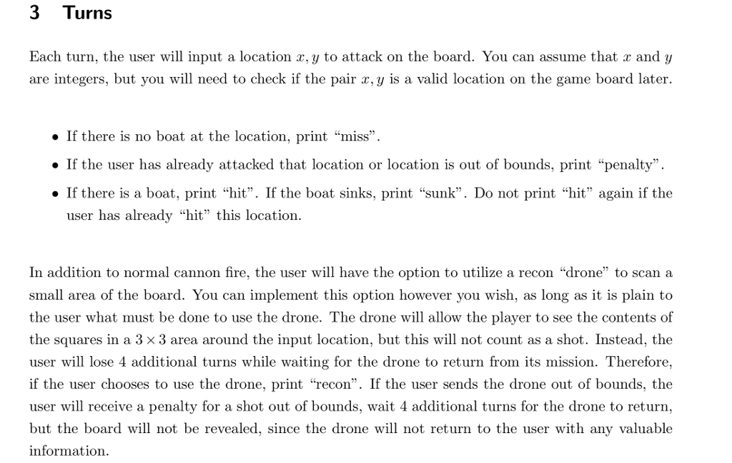 Please use java. Thanks! the previous code could be found at: https://www.chegg.com/homework-help/questions-and-answers/1-board-m-r-computer-sim-alate-rectangular-mon-board-required-use-2-dimensional-array-repr-q30164288