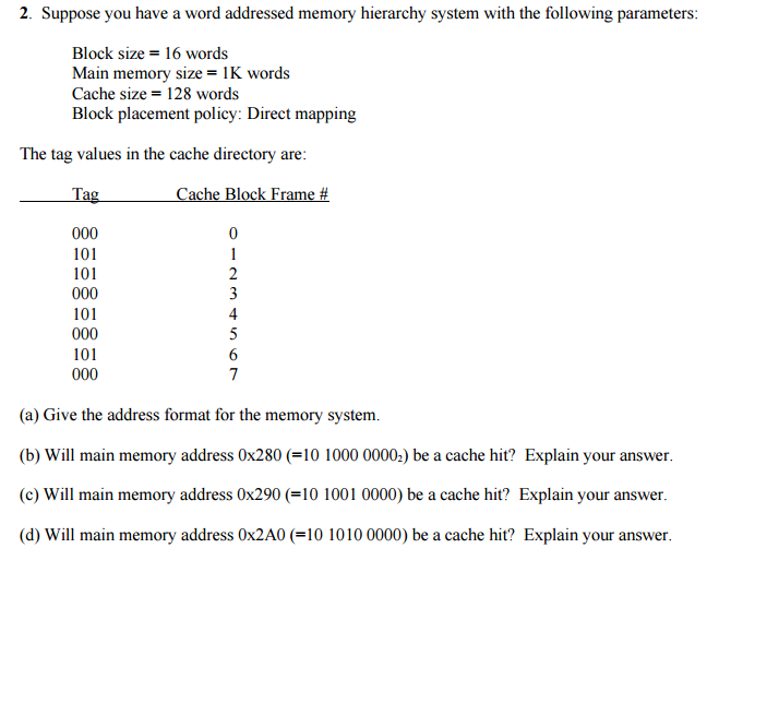  computer architecture problem I need help with no.3 which is associated