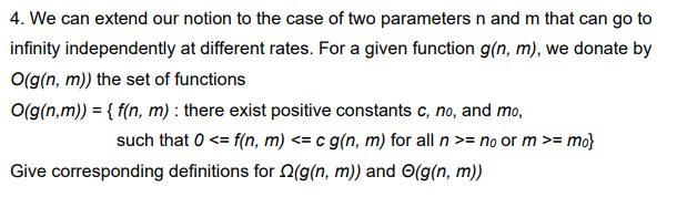 Data Structures and Algorithms. You must justify your answer. When describing an