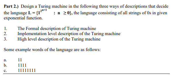  Note: Turing Machine must be creating in JFLAP software. The tutorial