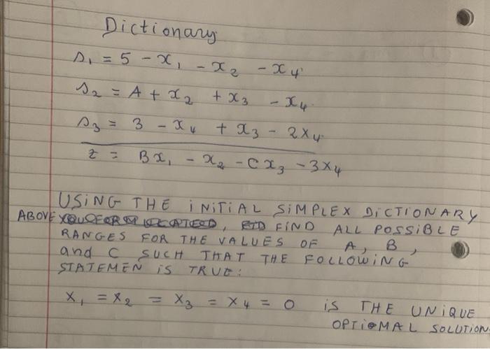  Dictionary S2 = A + x2 + x3 3 - xu