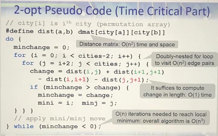  adapting 2- opt algorithm using this pseudo code and generate input