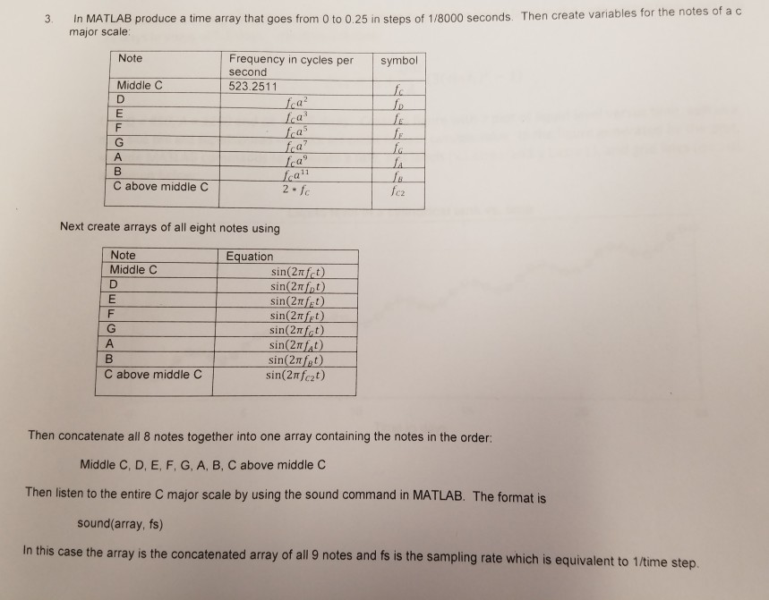 In MATLAB produce a time array that goes from 0 to