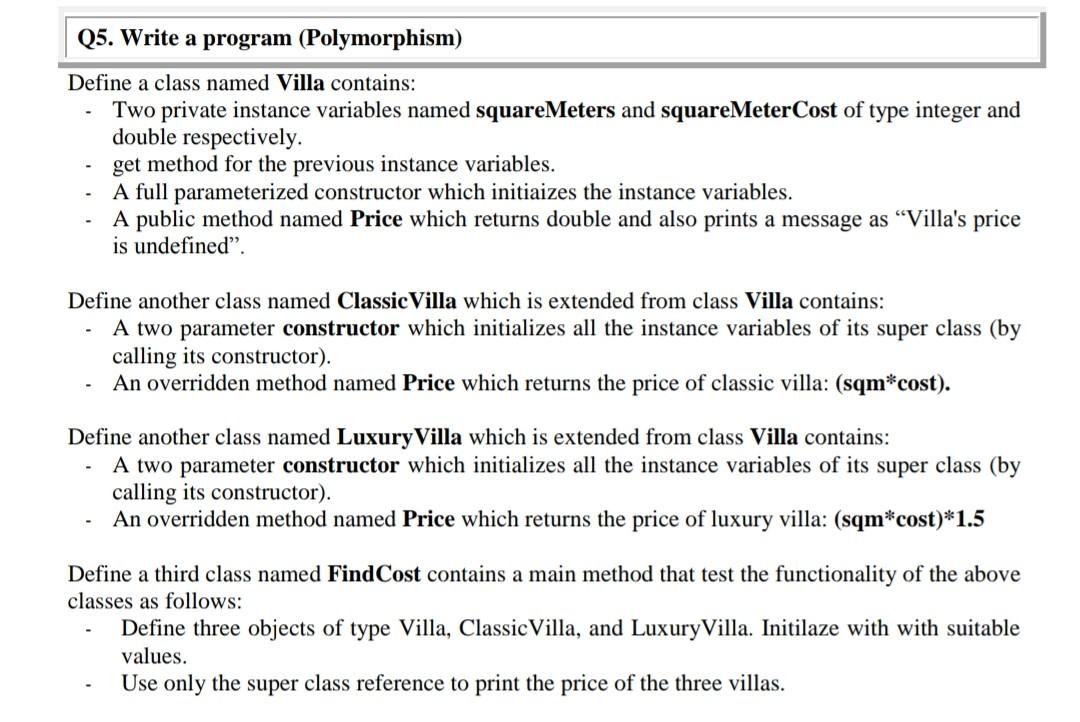 write java program without comments without output I need it in
