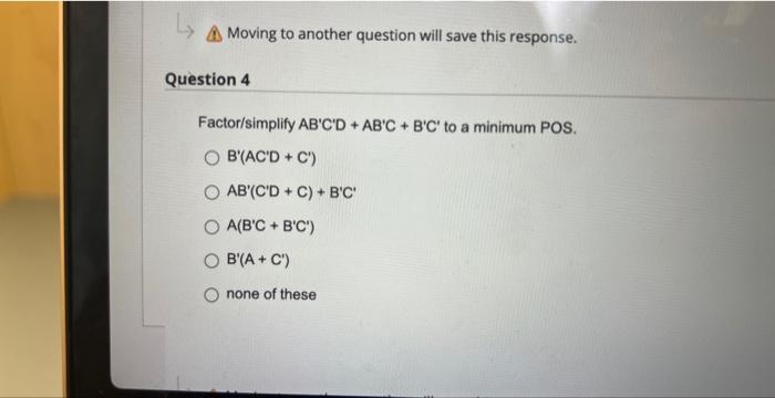  answer correcfly asap please (4) Moving to another question will save