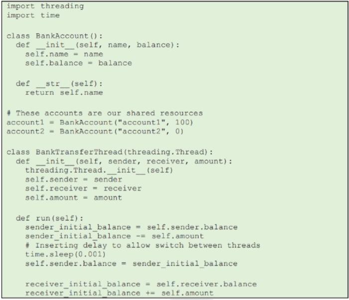 please write the program in python Consider the problem of transferring some