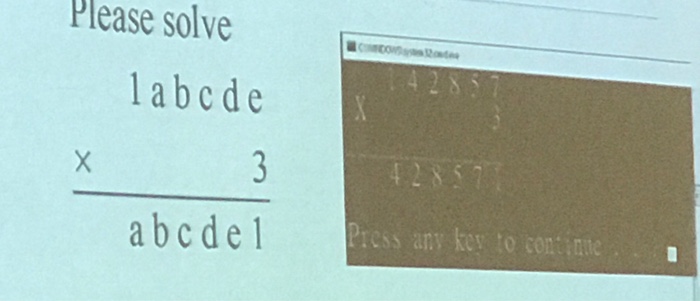  Solve in C++ Solve 1 a b c d e times