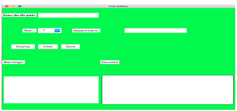 Create this program using tkinter framework Python. 1. Your program will have