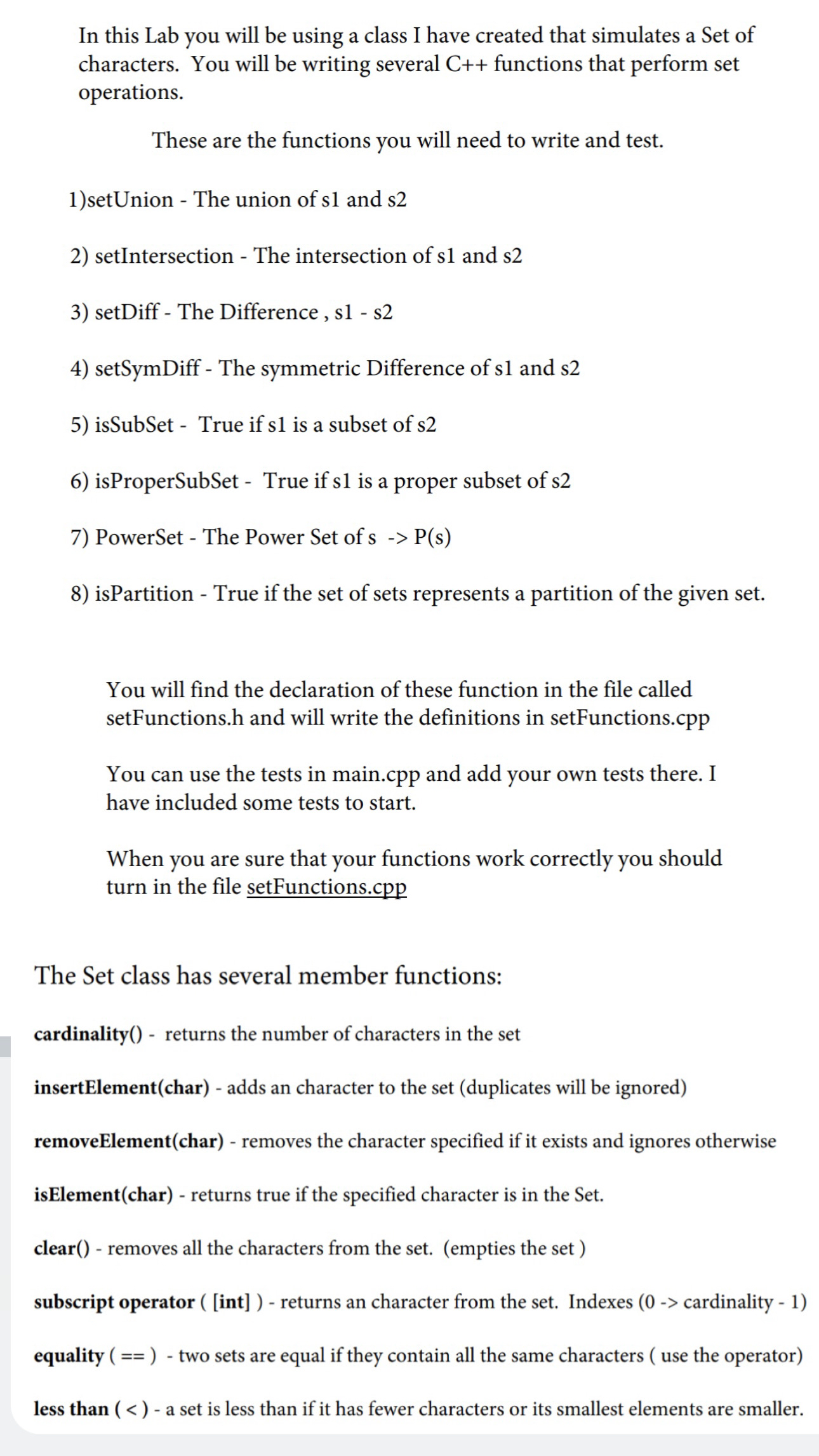  Help me in C++ Please In this Lab you will be