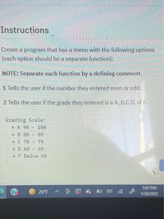  CODE USING PYTHON SHOW ENTIRE CODE PLEASE LEAVE COMMENTS IN CODE