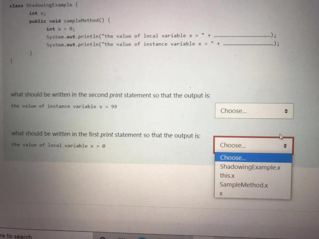 name within an overlapping scope, shadowing happens. By shadowing, if you use