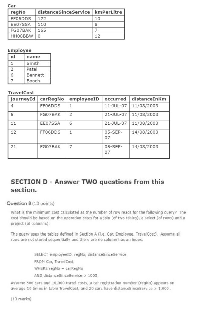 (13 points) What is the minimum cost calculated as the number of