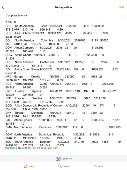 in Week 4 Am using the for loop & the Type that