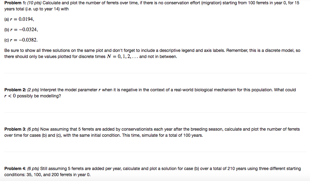 a total of 210 years using three different starting conditions: 35, 100,
