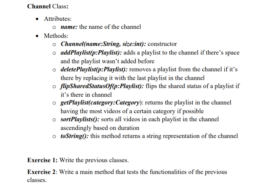 + addPlaylist(p: Playlist): boolean + deletePlaylist(p : Playlist): boolean + flipSharedStatusOf(p: Playlist):