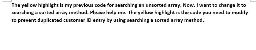 This is a part of my code. In Customer Class: public String