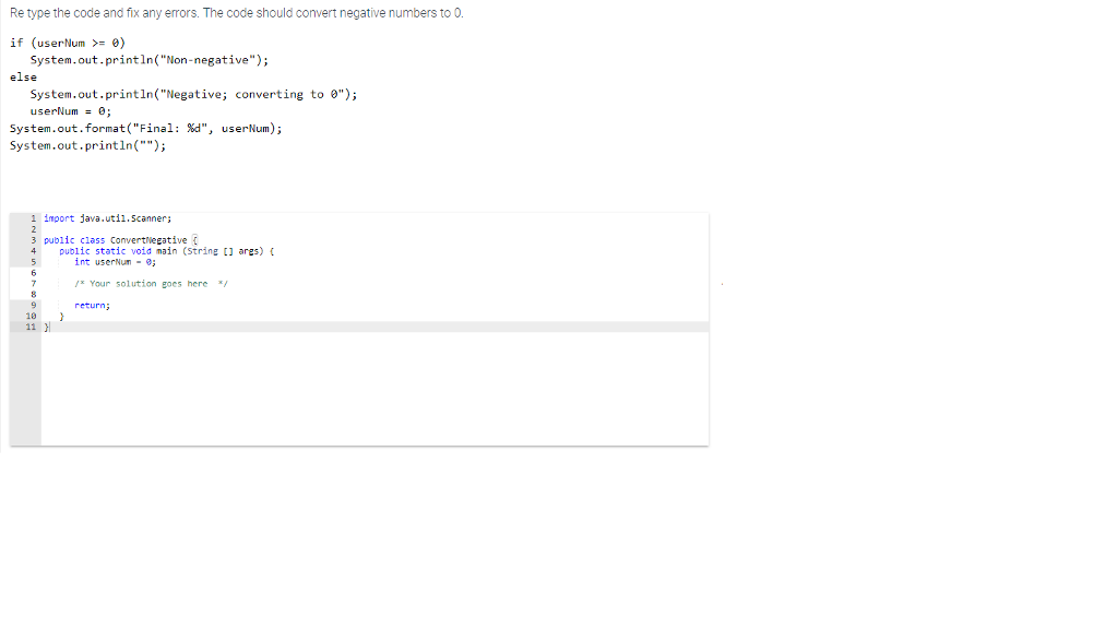 I need to do this without using the Math utility. Re type