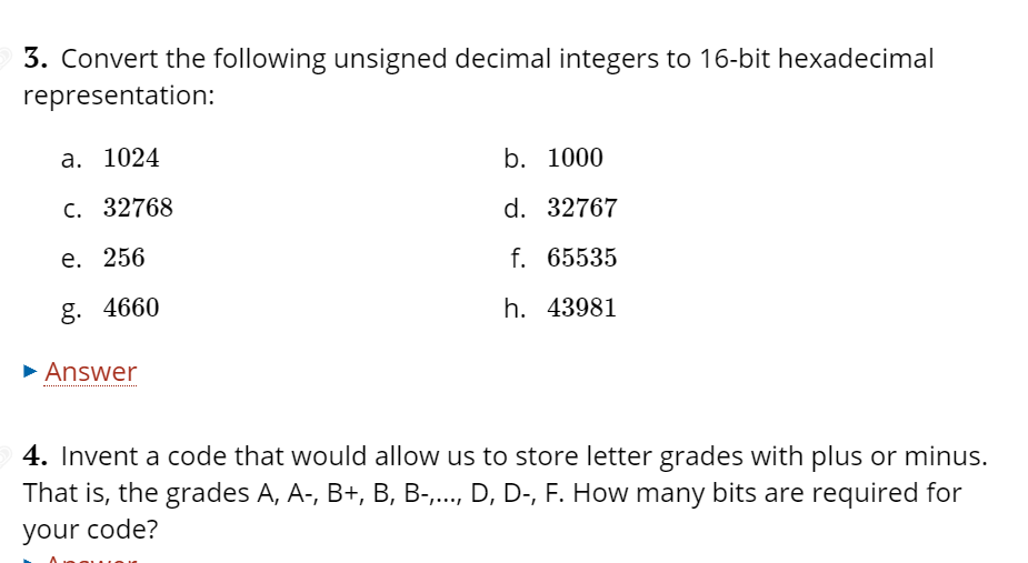 please show all your work 3. Convert the following unsigned decimal integers