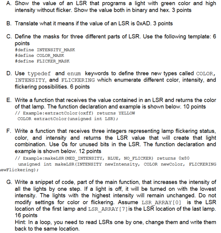 light #1, the second element of the array controls light #2, and