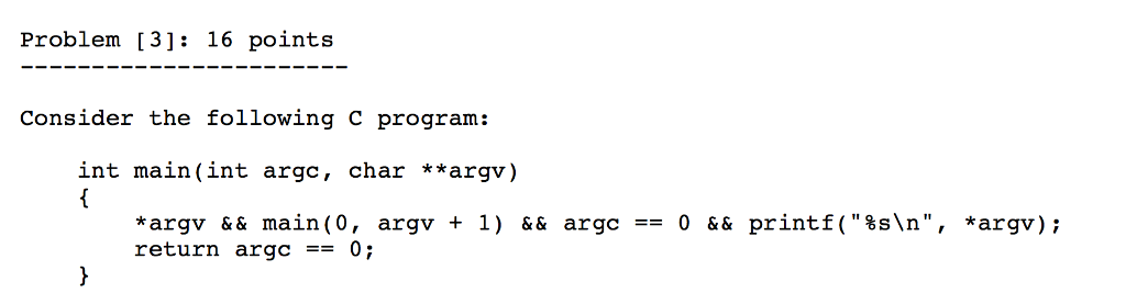 When we run the program with ./a.out ABC 123 XYZ We produce