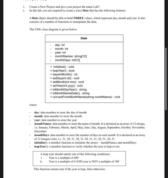 use this code to continue #include #include #include "Date.h" using namespace