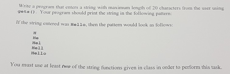 how can I solve it (in C programing language) Write a