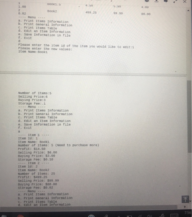 and keep track of information for many items. Each item contains information