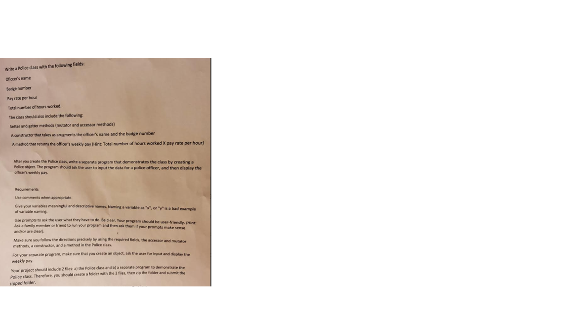 Please include pictures showing solution, if possible. Thank you Write a