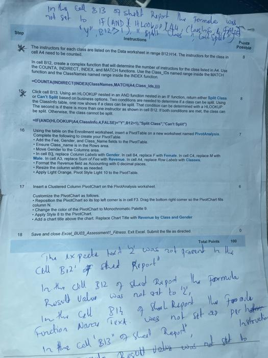 instructors lead the classes, and each instructor has muliple skills. The finess