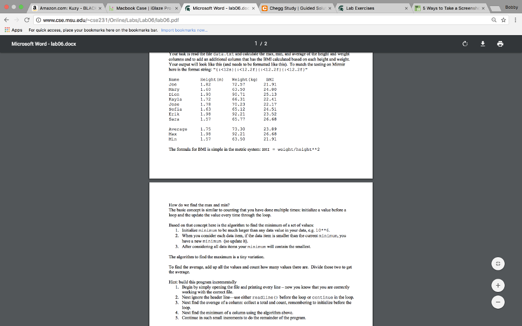 task is to write that output to a file. The steps are