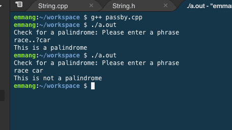 C++ Can some explain why the function isPalindrome_type3 does not delete the