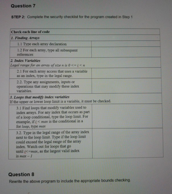 a program and compile. Run the Question 1 Descrbe the results of