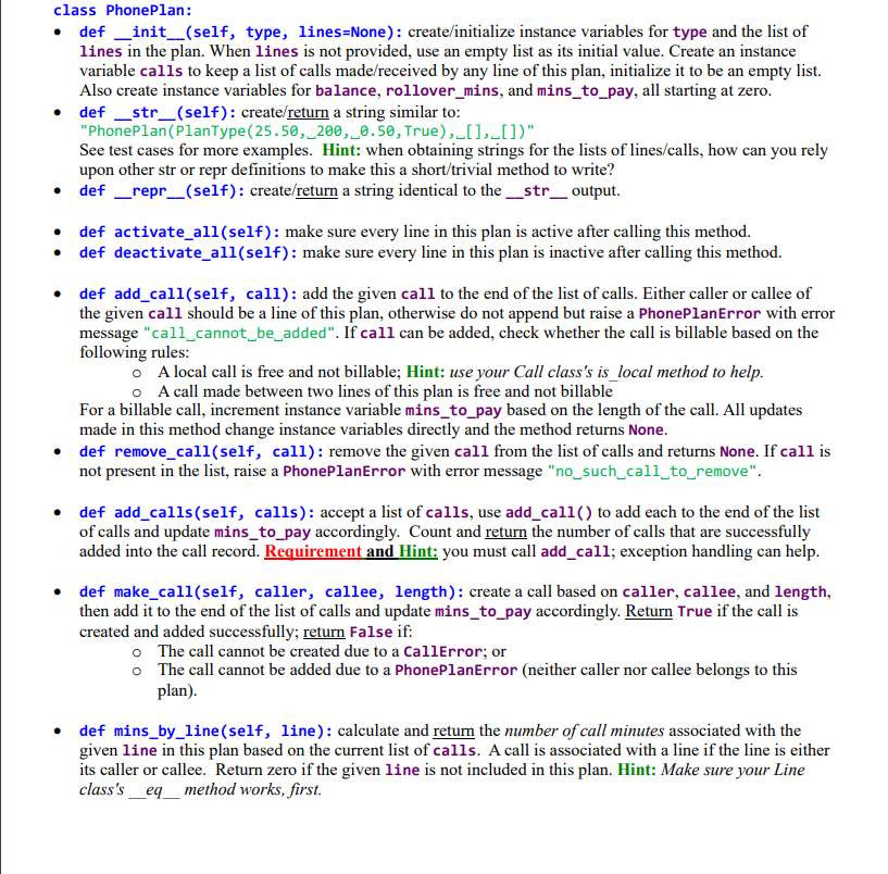 far done the __init__ __str__ __repr as below with black screen below.