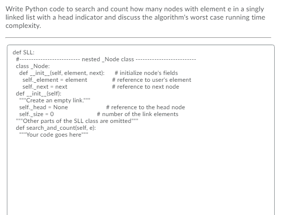  Write Python code to search and count how many nodes with