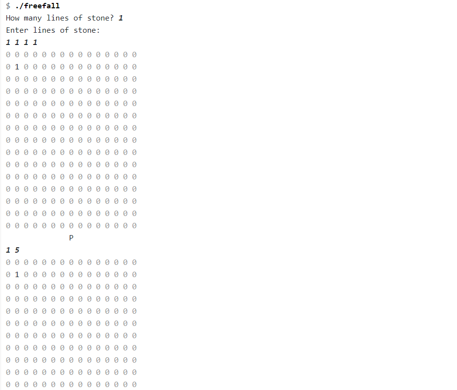 { // This line creates our 2D array called "map" and sets