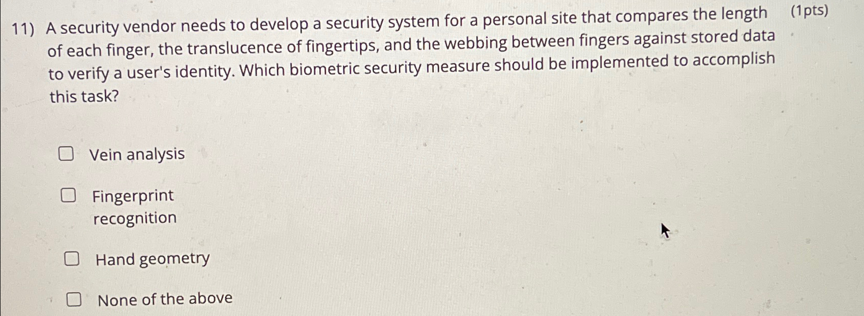  A security vendor needs to develop a security system for a