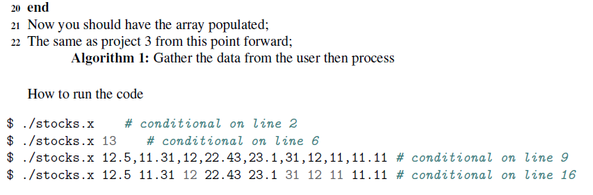 the code. This needs to be in C. I have included project