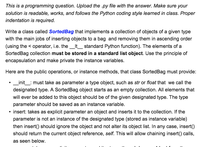  This is a programming question. Upload the .py file with the