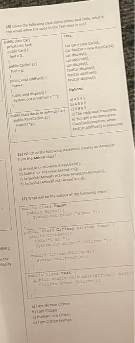 what is the right answer ,in java , full explanation please ,
