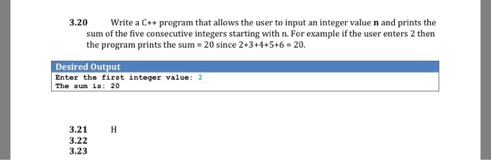  Write a C++ program that allows the user to input an