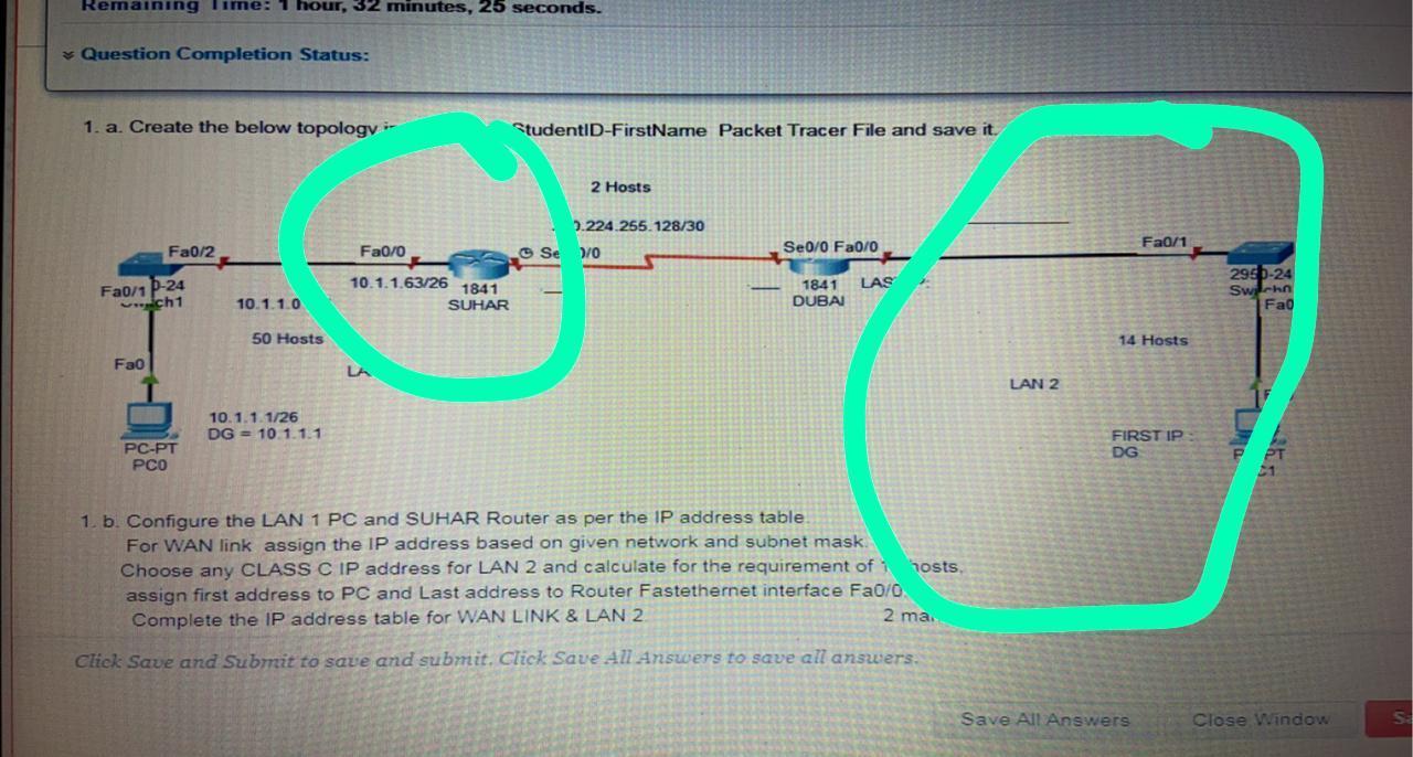  i need solution in computer Remaining Time: 1 hour, 32 minutes,