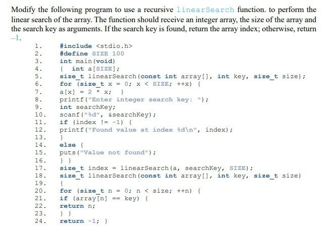 Computer programming II 3. 4. 5. 6. Modify the following program to