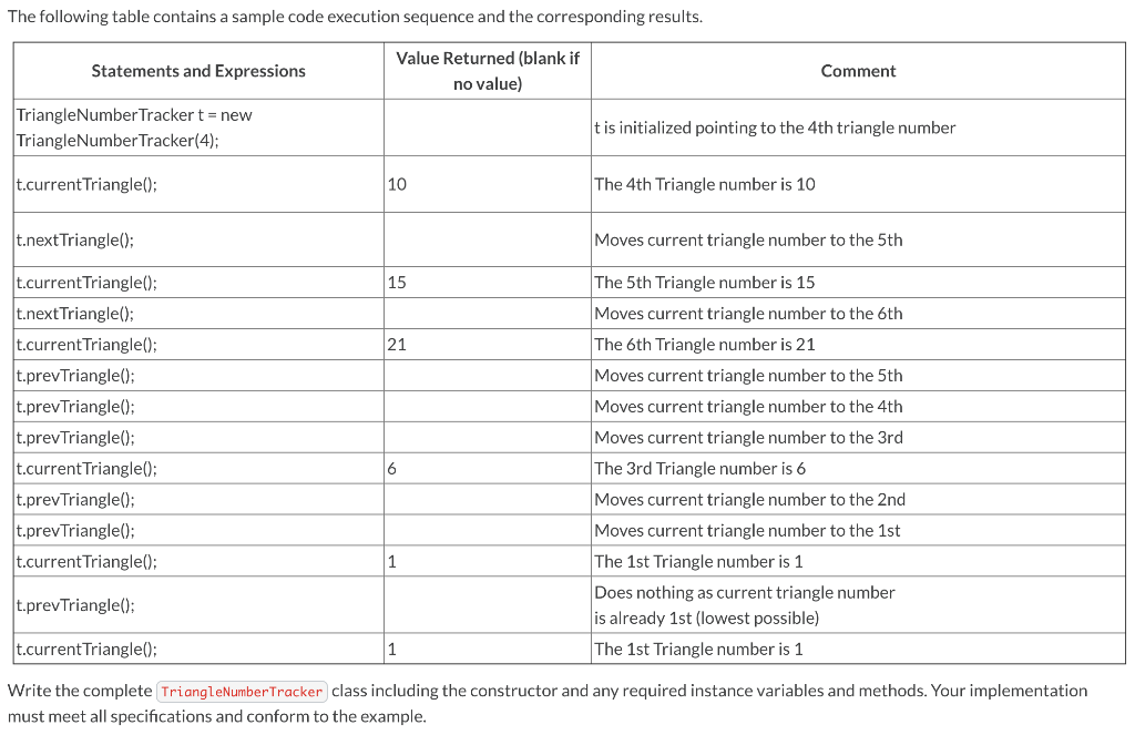 to keep track of triangle numbers. The triangle numbers form a sequence,