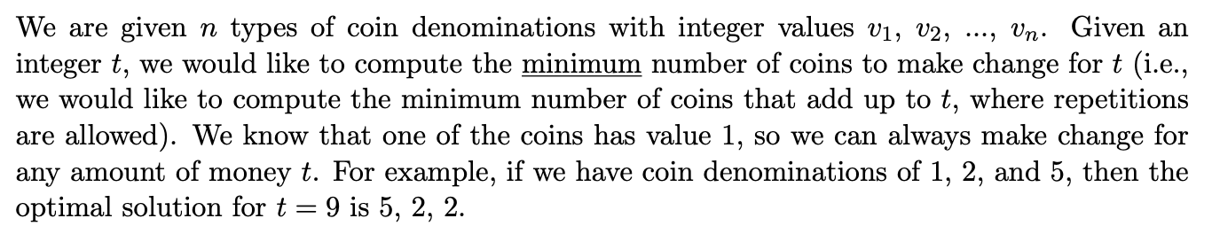 Provide a dynamic programming solution to the problem by following the described