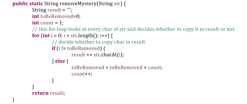 HELP CODING WITH JAVA Situation #2. You are given a String str