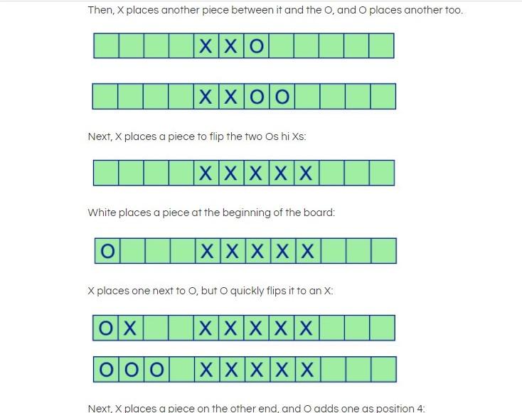 Othello) is a simplistic, two-player board game played on a 2-dimensional grid.