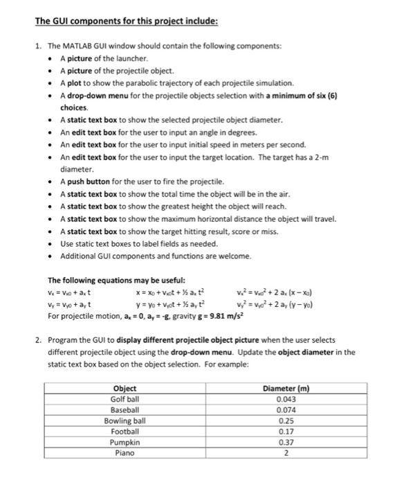 the projectile motion -the motion of an object projected into the air